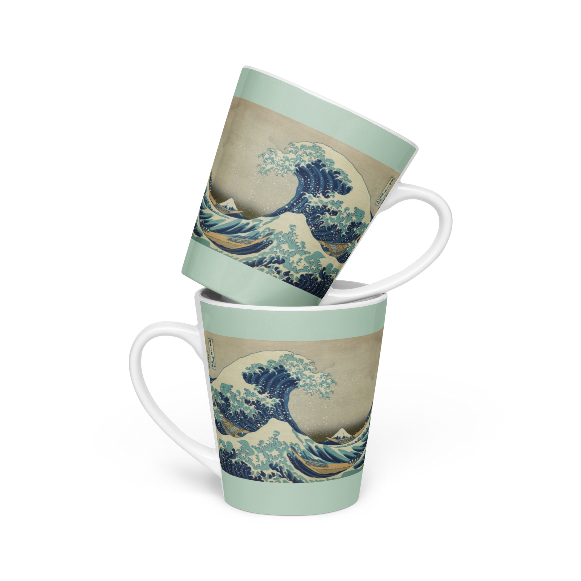 Great-Wave-off-Kanagawa-Art-Studio-Elvira-12oz-Latte-Mug-stack