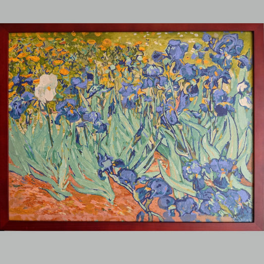Irises - Art Studio Elvira -  Canvas Painting