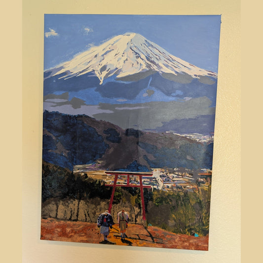 Mt Fuji Torii Gate - Art Studio Elvira -  Canvas Painting