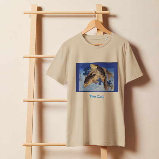 Two-Carp-Art-Studio-Elvira-unisex-organic-mid-light-t-shirt-front-desert-dust
