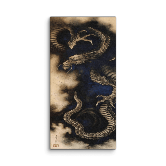 Dragon in Rain Clouds - Art Studio Elvira - Gallery Wrap Canvas