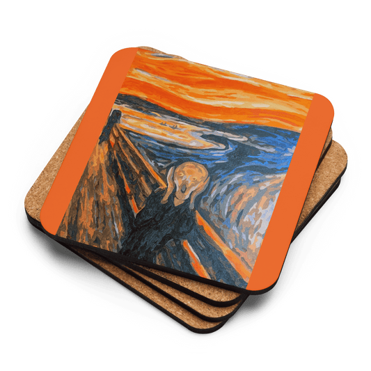 Scream of Nature - Art Studio Elvira - Hardboard Coaster