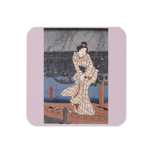 Evening on the Sumida River - Art Studio Elvira - Coaster