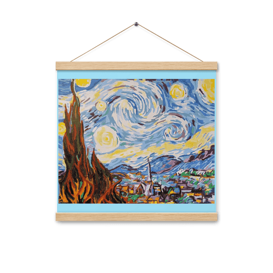 My Starry Night White - Art Studio Elvira - Hanging Poster