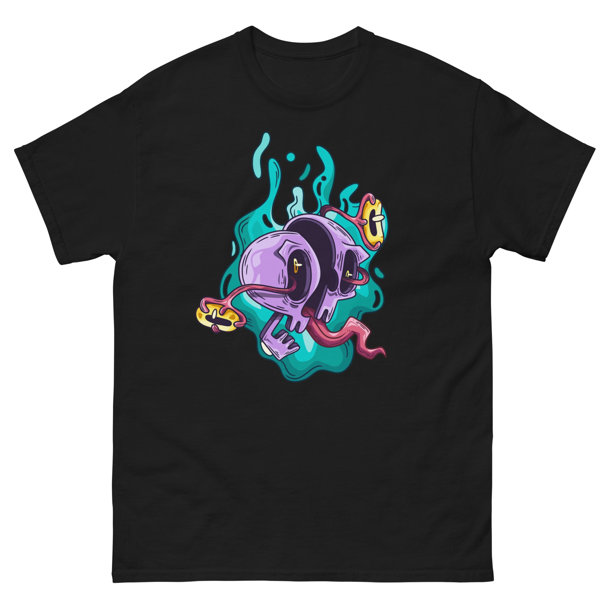funky-ai-balls-art-studio-elvira-unisex-classic-tee-black