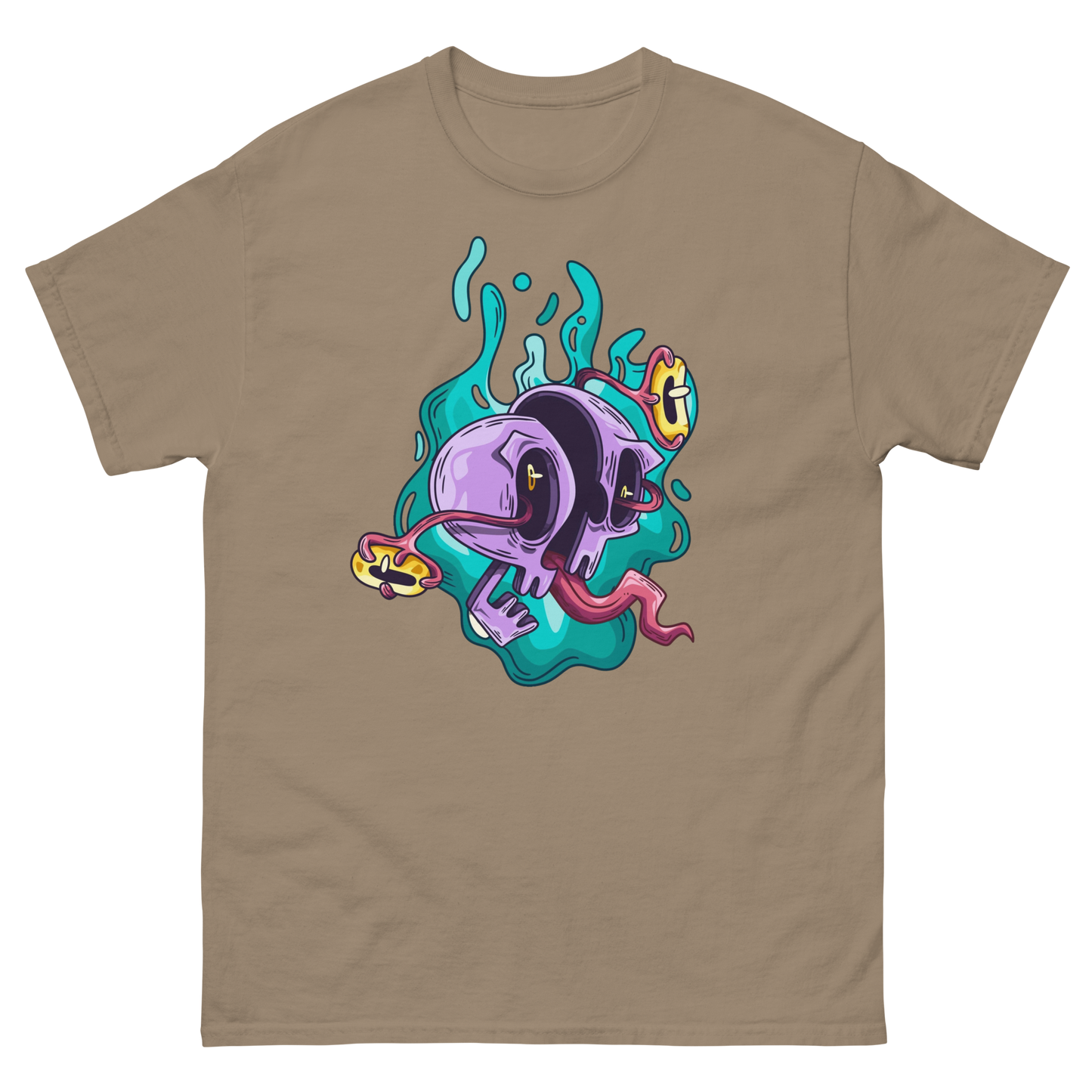 funky-ai-balls-art-studio-elvira-unisex-classic-tee-brown-savana