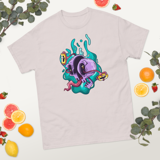 funky-ai-balls-art-studio-elvira-unisex-classic-tee-ice-grey-front-2