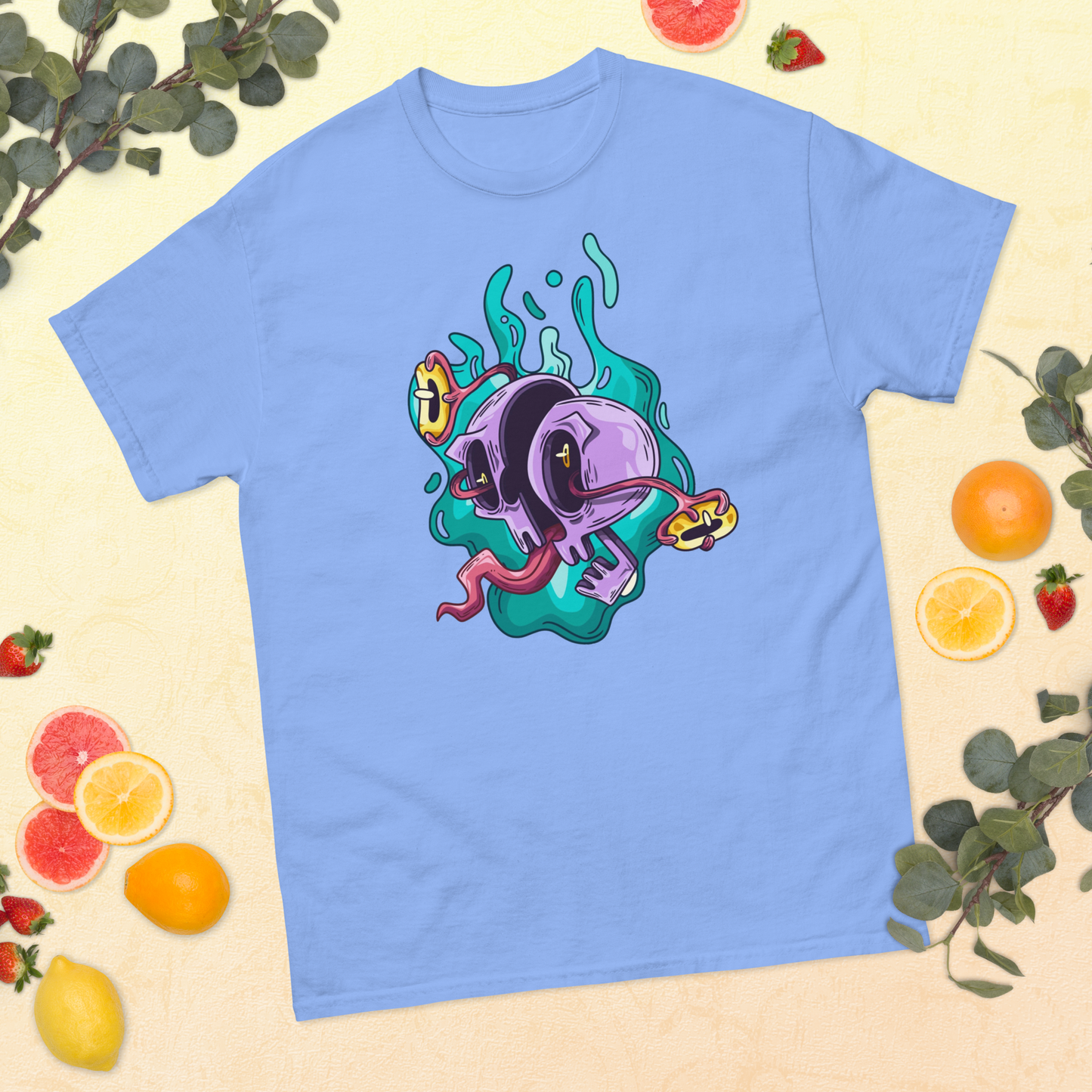 funky-ai-balls-art-studio-elvira-unisex-classic-tee-scene-carolina-blue
