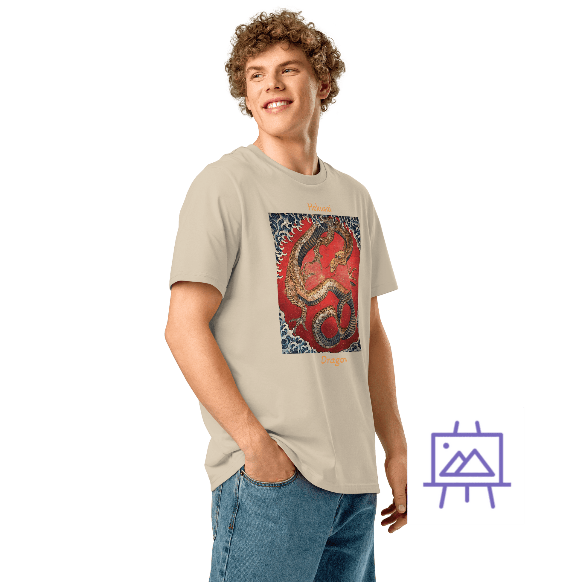 hokusai-dragon-art-studio-elvira-unisex-t-shirt-man-desert-dust