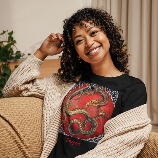 hokusai-dragon-art-studio-elvira-womens-t-shirt-front-black