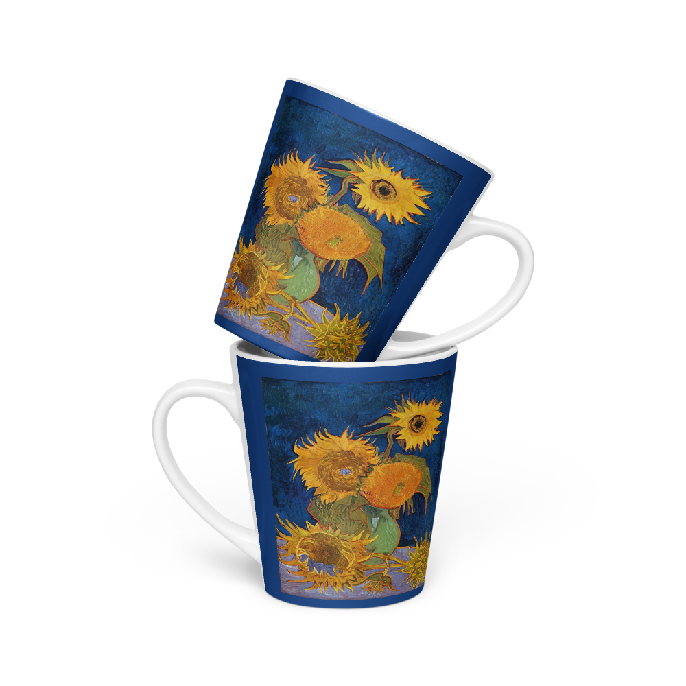 My 5 Sunflowers - Art Studio Elvira - 12oz Latte mug