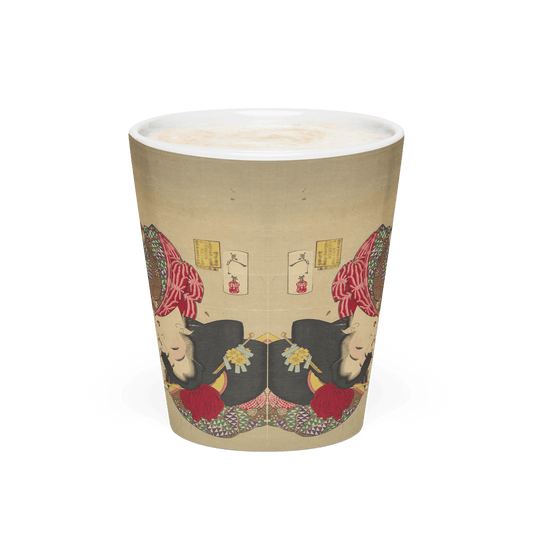 Woman with Cat - Art Studio Elvira - 12oz Latte Mug