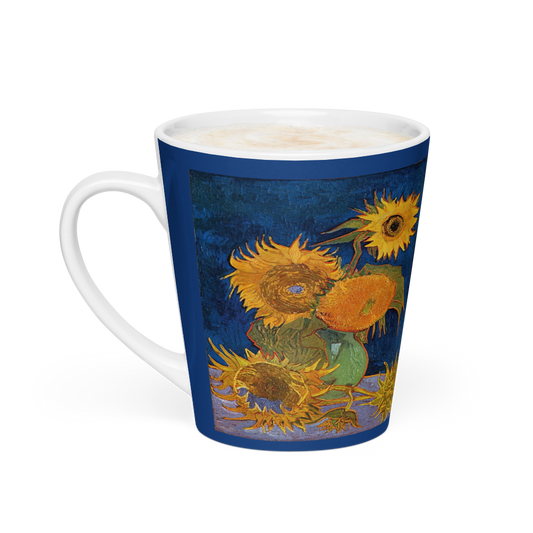 My 5 Sunflowers - Art Studio Elvira - 12oz Latte mug