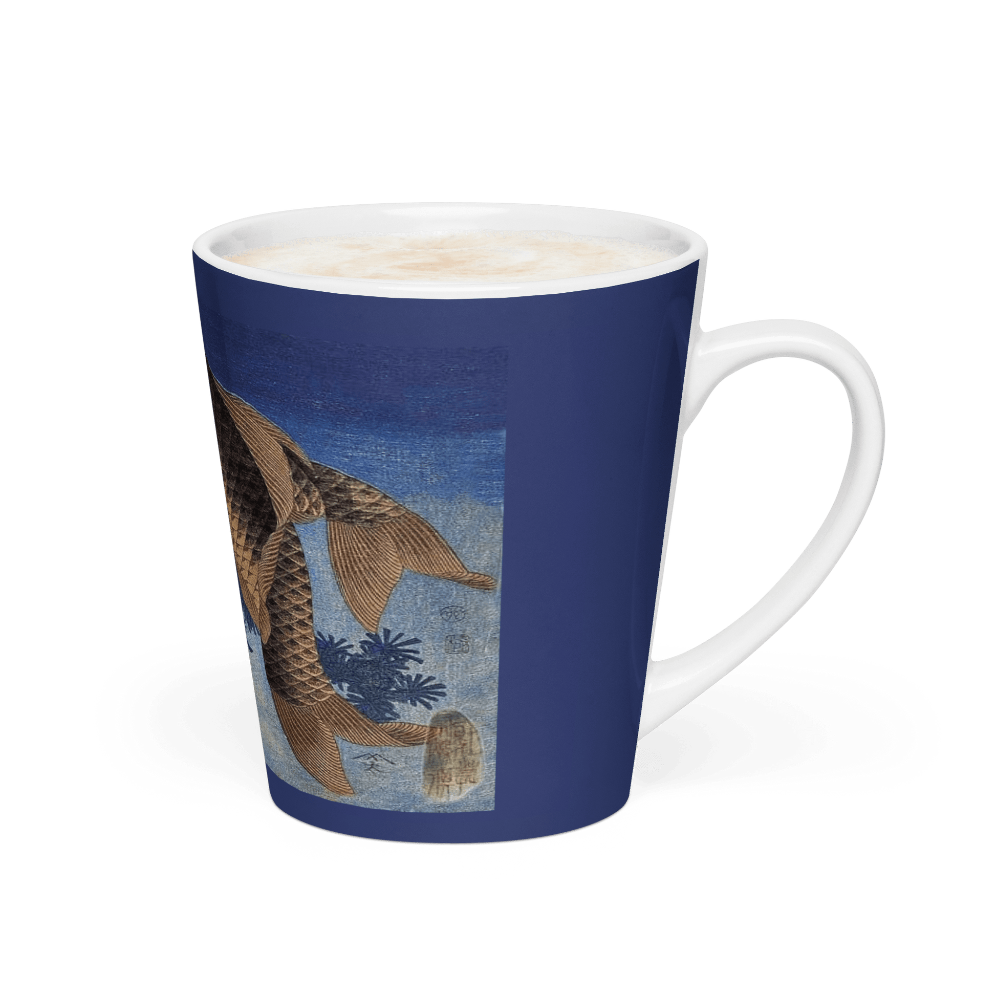 Art Studio Elvira Two Carp 12oz Latte Mug - Dishwasher and Microwave Safe