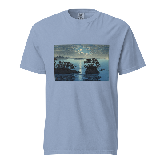 moonrise-at-futago-unisex-t-shirt-washed-denim