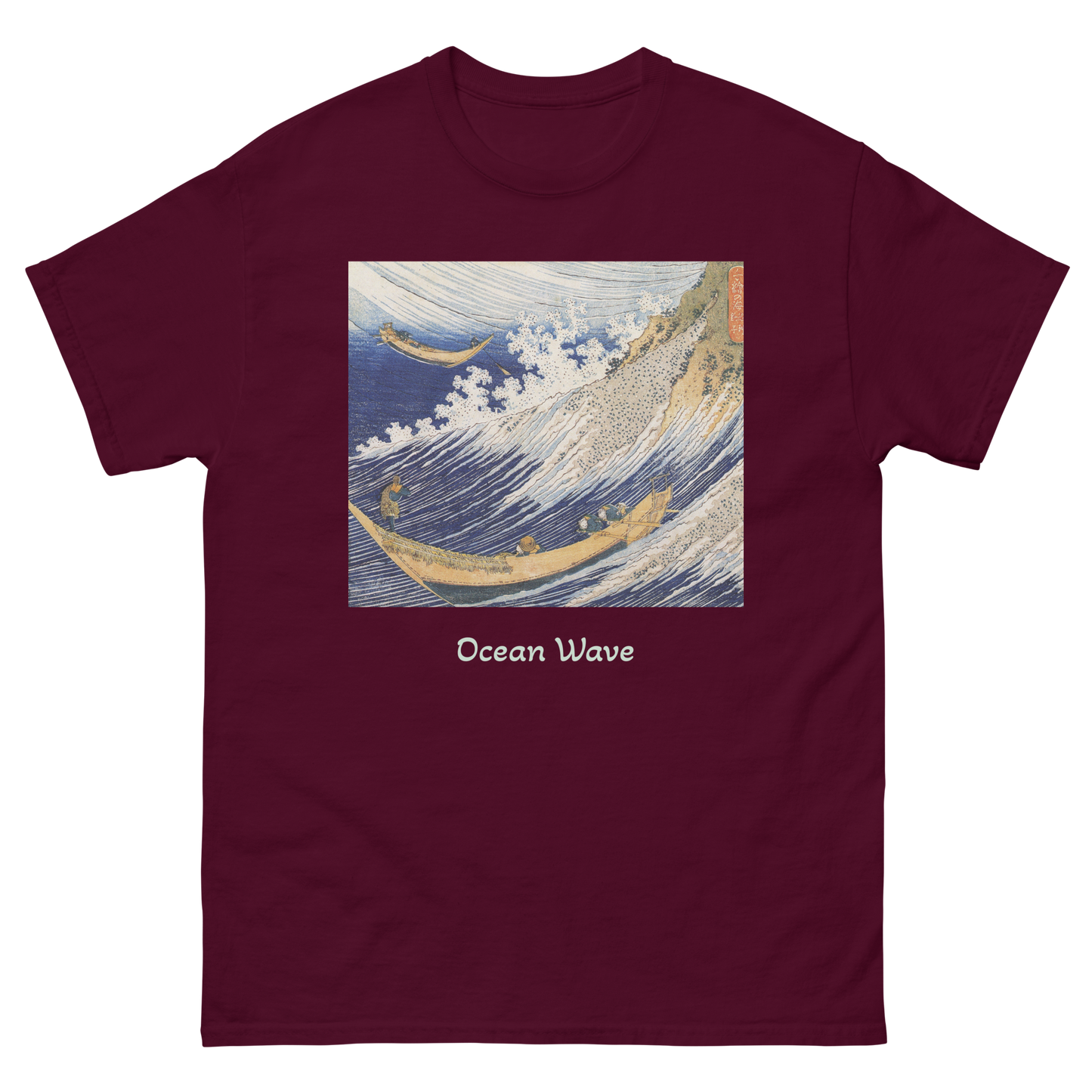ocean-wave-art-studio-elvira-unisex-classic-tee-maroon