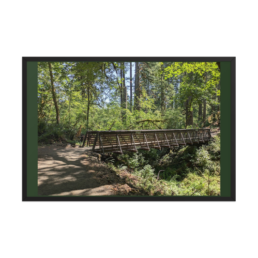 oregon-trail-bridge-framed-poster-_in_-black-front-24x36