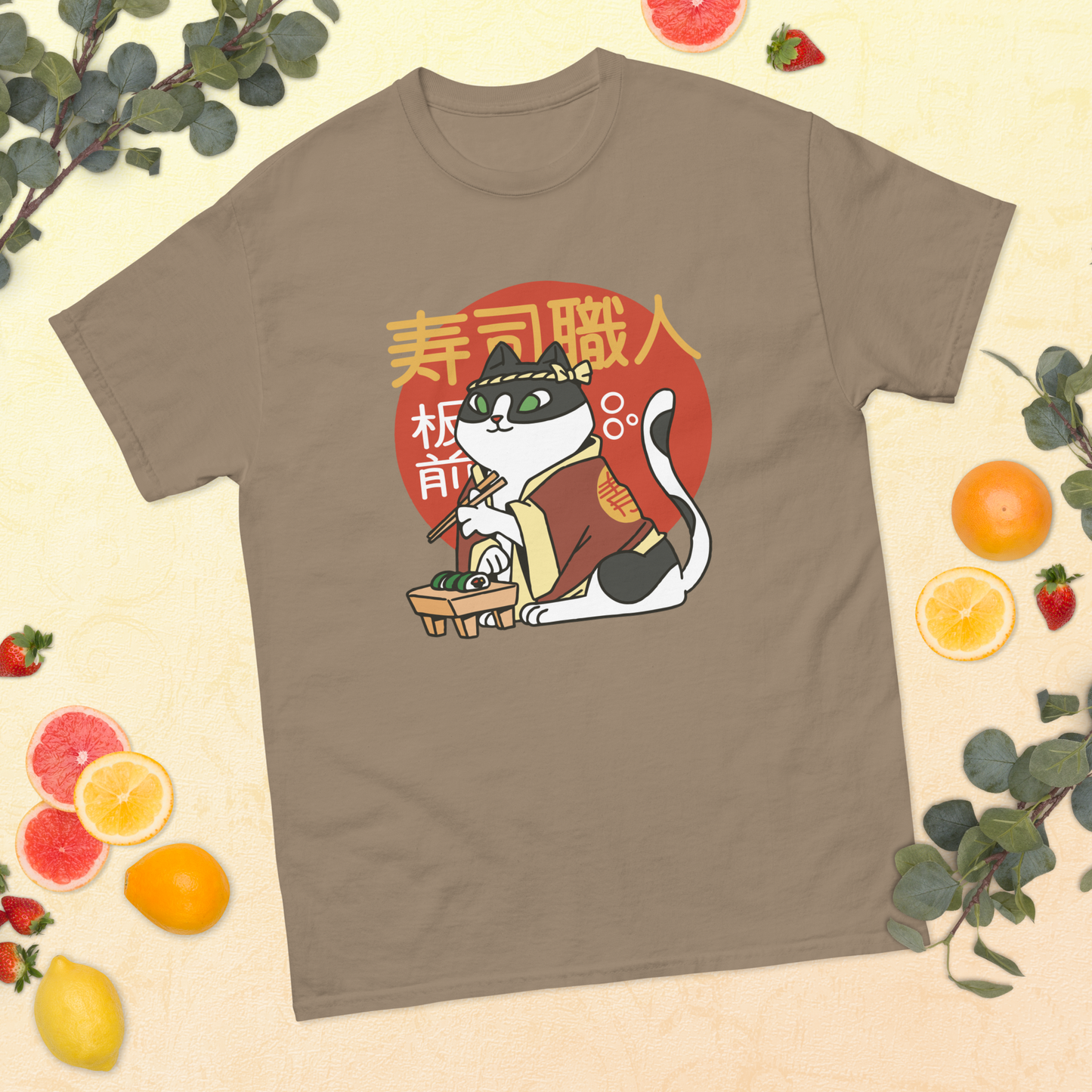 ramen-cat-art-studio-elvira-unisex-classic-tee-brown-savana