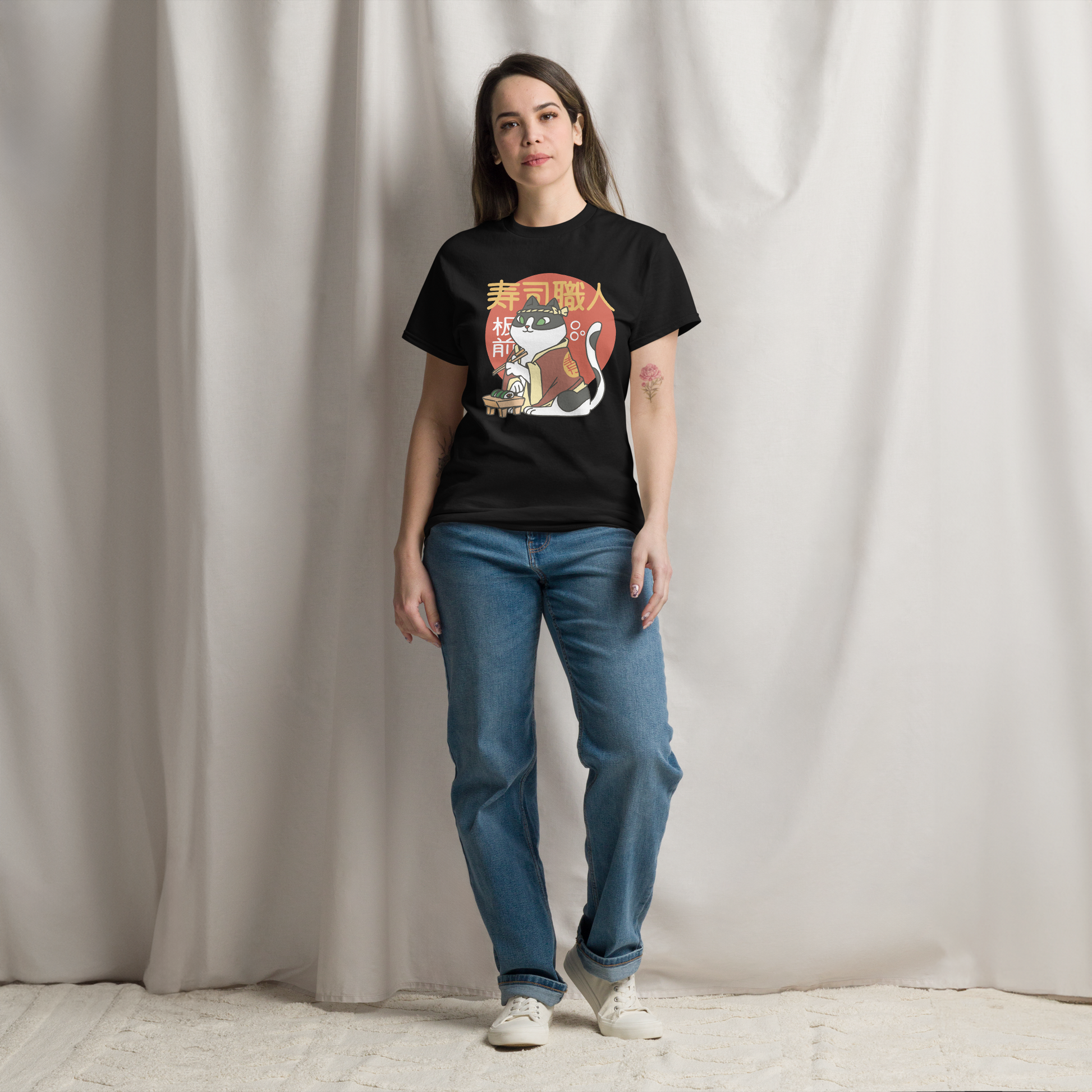 ramen-cat-art-studio-elvira-unisex-classic-tee-front-black