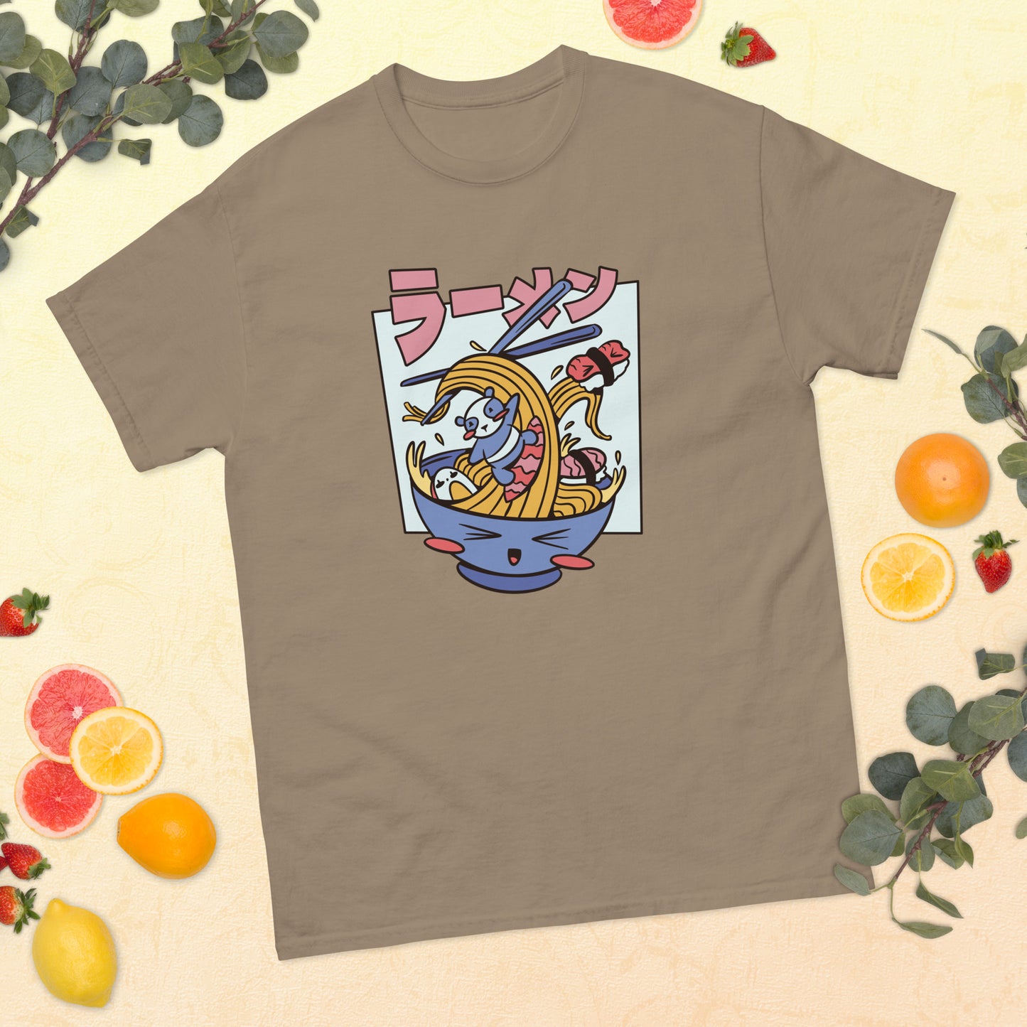 tasty-ramen-art-studio-elvira-unisex-classic-tee-brown-savana
