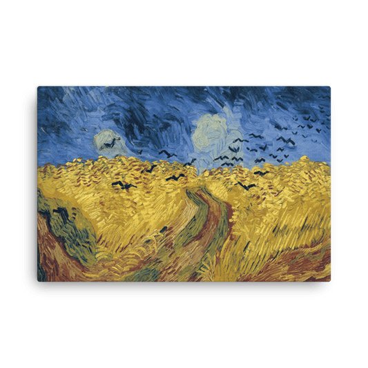Wheatfield with Crows - Art Studio Elvira - Thin Canvas Print
