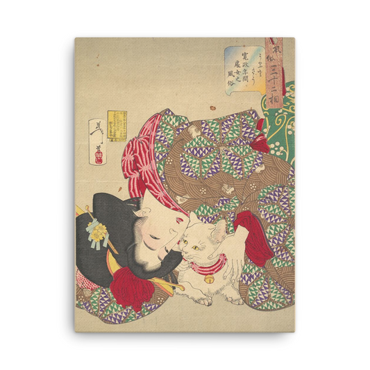 woman-with-cat-art-studio-elvira-thin-canvas-_in_-18x24